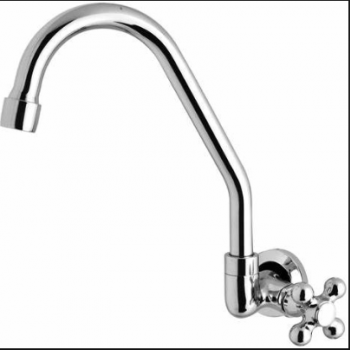 TORNEIRA BICA MOAVEL COZINHA PAREDE 5/8 1/4 VOLTA C-69