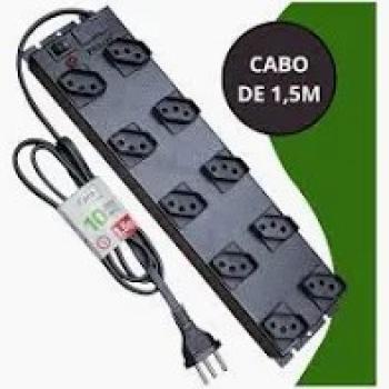 FILTRO LINHA CTC CHAPA 10 TOMADAS ESPACADAS BIV