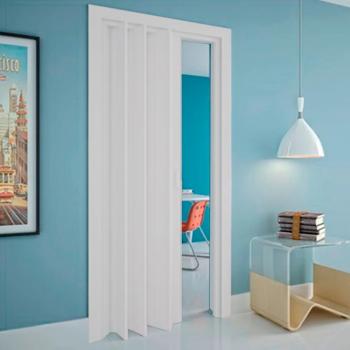 PORTA SANFONADA 80 CM BRANCA FORTLEV