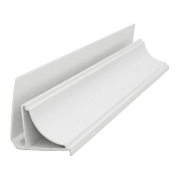 MOLDURA MEIA CANA PARA FORRO DE PVC 7MMX6M BRANCO GELO - MULTILIT