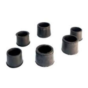 PONTEIRA BORRACHA FORSAN BCO/PRETO  3/8