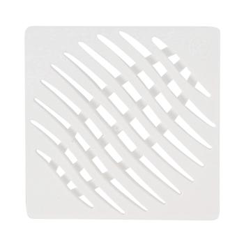 RALO SIMPLES DE BANHEIRO 10X10CM POLIPROPILENO BRANCO QUADRADO TIGRE