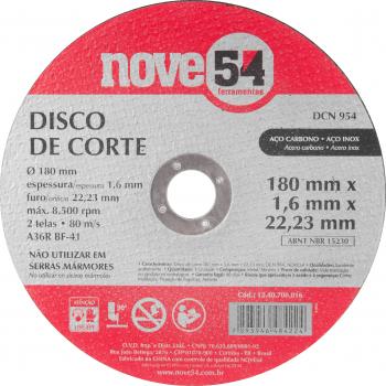 DISCO CORTE 180,0X1,6X22,23 DCN 954