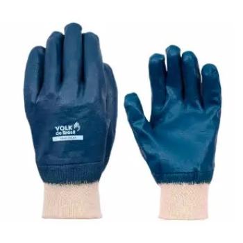 LUVA MALHA BANHADA NITRÍLICA AZUL 10 VOLK