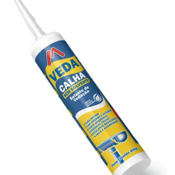 VEDA CALHA SEM SOLVENTE CINZA TUBO 400G
