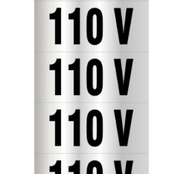 ETIQUETA AUTOADESIVA PARA TOMADAS 110V C/13 PEÇAS JC