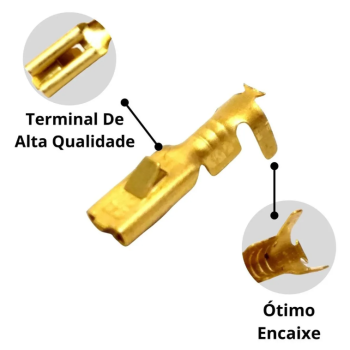 7030A TERMINAL ENCAIXE FEMEA 2.8 MOSQUETINHO C/TRAVA UNIDADE