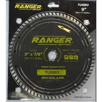 DISCO CORTE DIAMANTADO TURBO 9 230X7MMX22,23 RANGER 1800