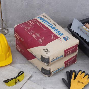 ARGAMASSA ACIII INTERNO E EXTERNO 20KG BRANCO VOTOMASSA VOTORANTIM