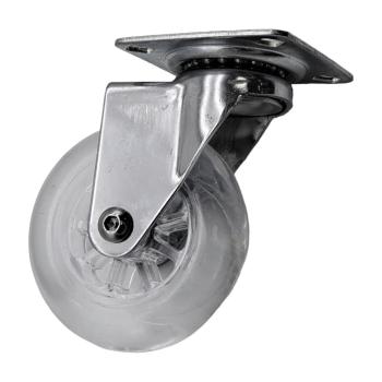 RODIZIO SILICONE JOMARCA BASE GIRATORIA SEM TRAVA 75mm