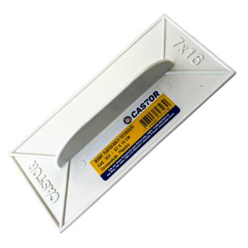 DESEMPENADEIRA PVC BRANCA TEXTURA/GRAFIATO 7X16 CASTOR