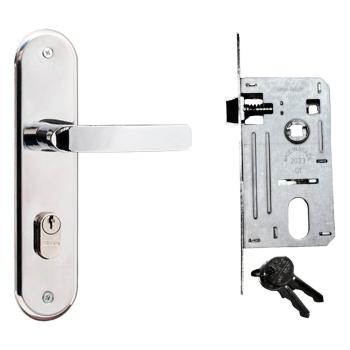 FECHADURA SILVANA EXTERNA ITALY ALAVANCA CROMADA 1300