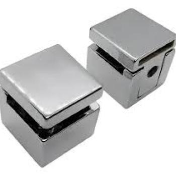 FENDA FLEX QUADRADA CROMADO. EMBALAGEM COM 2 UNIDADES - FIX GLASS