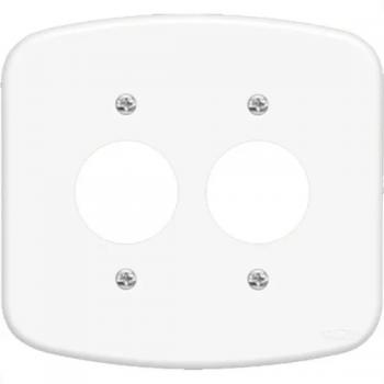 PLACA CONJUNTO FAME BLANC 4x4 F-55 - 2 TOMADAS - 9