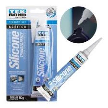 ADESIVO DE SILICONE ACETICO CONSTRUCAO 50G TRANSPARENTE