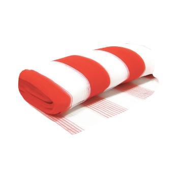 TELA NYLON SINALIZACAO PLASTCOR 1,20m x METRO PL4020 LARANJA/BRANCA