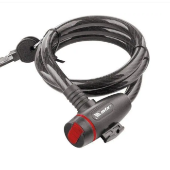 CADEADO PARA MOTO CHAVE 12MMX120CM MTX