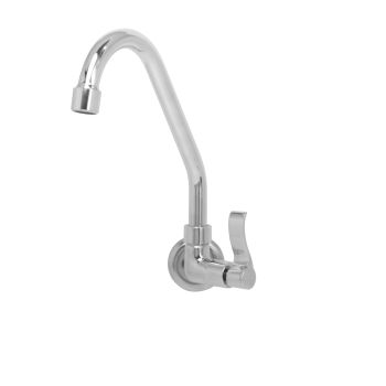 TORNEIRA BICA MOAVEL COZINHA PAREDE 5/8 1/4 VOLTA C-69