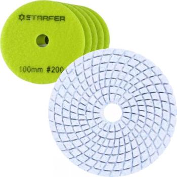 DISCO DE LIXA DIAMANTADO VELCRO 100MM #200 - STARFER