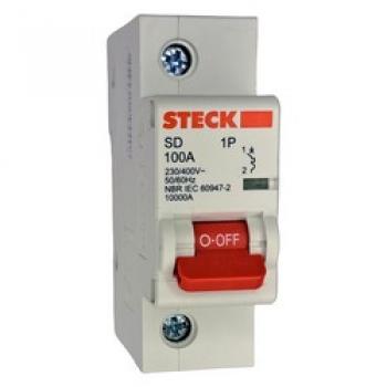 DISJUNTOR UNIPOLAR DIN STECK 1P 100A