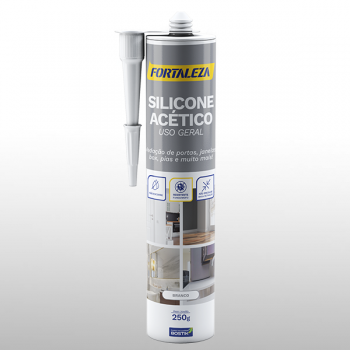 SILICONE USO GERAL ACETICO FORTALEZA INCOLOR 250G