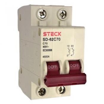 DISJUNTOR BIPOLAR DIN STECK 2P 70A