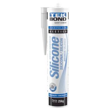 TEK BOND - SILICONE ACETICO 256G BRANCO