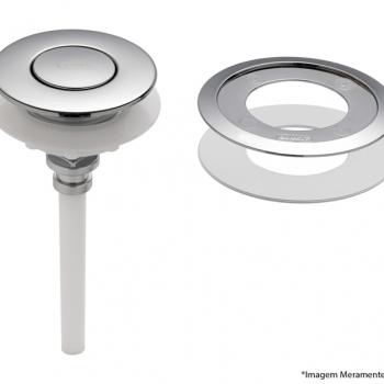 BOTAO ACIONADOR SUPERIOR ABS CROMADO P/ CAIXA ACOPLADA