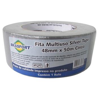 FITA SILVER TAPE BRASFORT CINZA 48MMX50M
