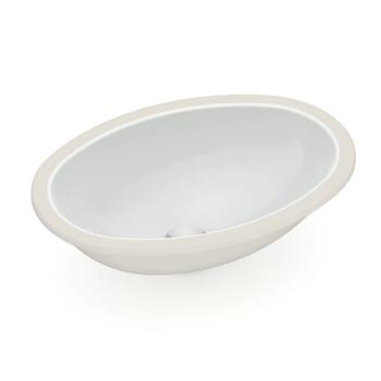 CUBA DE EMBUTIR OVAL BRANCA 48X35CM LOUÇA