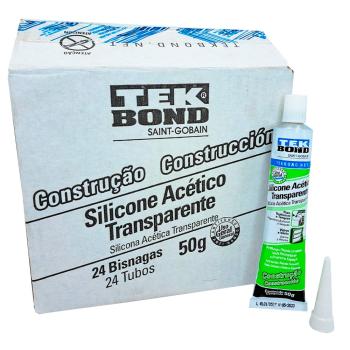 ADESIVO DE SILICONE ACETICO CONSTRUCAO 50G TRANSP SEM BLISTE