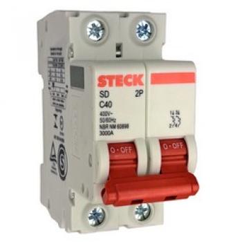 DISJUNTOR BIPOLAR DIN STECK 2P 40A
