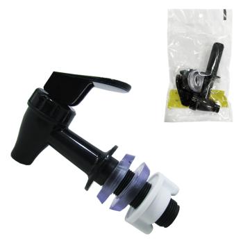 TORNEIRA DE PLASTICO PARA FILTRO / BEBEDOURO PRETA AGELUX 108