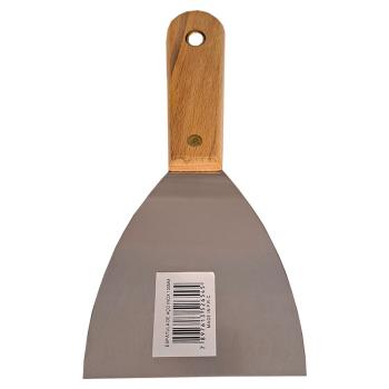 ESPATULA COMPEL ACO INOX CABO MADEIRA 100MM