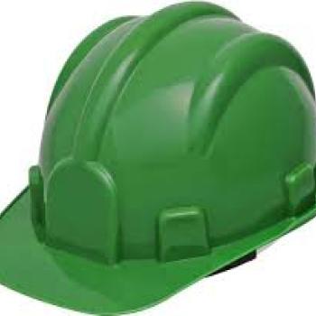 CAPACETE VERDE COM ABA FRONTAL -VONDER (SELO INMETRO)