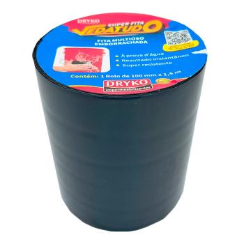 FITA MULTIUSO DRYKO VEDATUDO PRETA 10cm x 1,5m