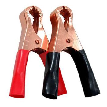 GARRA BATERIA C/ESPAGUETE 100A 1PAR VERM+PTO