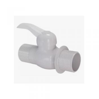 REGISTRO ESFERICO COM ROSCA EXTERNA 1/2 BRANCO - ESTRELA