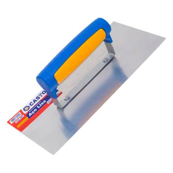 DESEMPENADEIRA ACO CASTOR LISA 12 x 27cm - 220