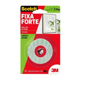 FITA DUPLA FACE ESPUMA 24MMX1,5 1KG