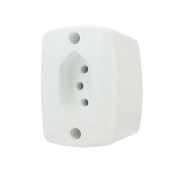 TOMADA EXTERNA ILUMI 2P+T. 10A RETANGULAR 16516