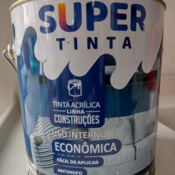 TINTA ACRILICA SUPER TINTAS ECONOMICO BRANCO 3,6 L INTERIOR