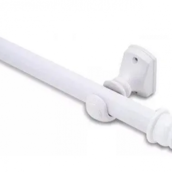 VARAO CORTINA 1.5M C/SUP. BRANCO 19MM