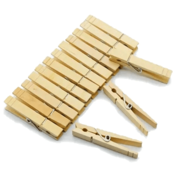 PRENDEDOR DE MADEIRA SUPER C/12 UNIDADES