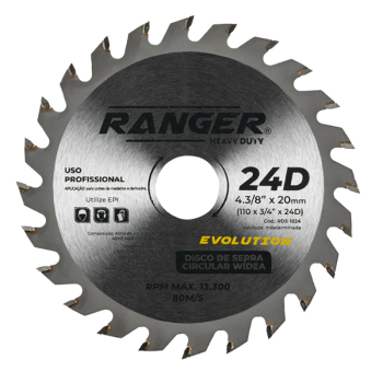 DISCO DE CORTE SERRA CIRCULAR WIDEA 4.3/8