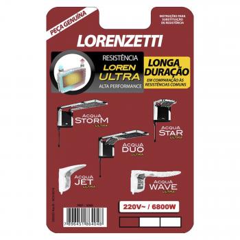 RESISTÊNCIA PARA CHUVEIRO 220V 6800W ACQUA STORM DUO STAR LORENZETTI