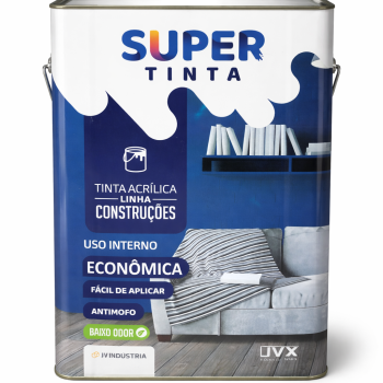 TINTA ACRILICA SUPER TINTAS ECONOMICO BRANCO 18 LT INTERIOR.
