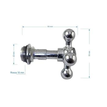 REPARO TORNEIRA CABEÇOTE CRUZETA C33 CROMADO ROSCA 2 18MM