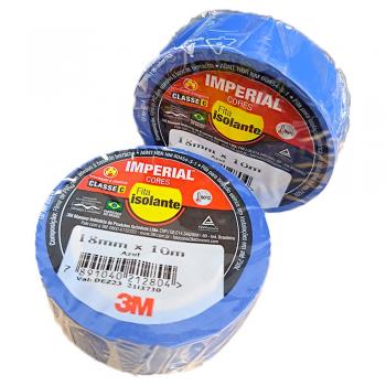FITA ISOLANTE 3M IMPERIAL 10mx18 AZUL