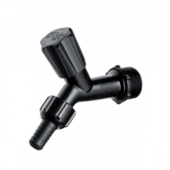 TORNEIRA PARA JARDIM COM BICO PARA MANGUEIRA PRETO 1/2